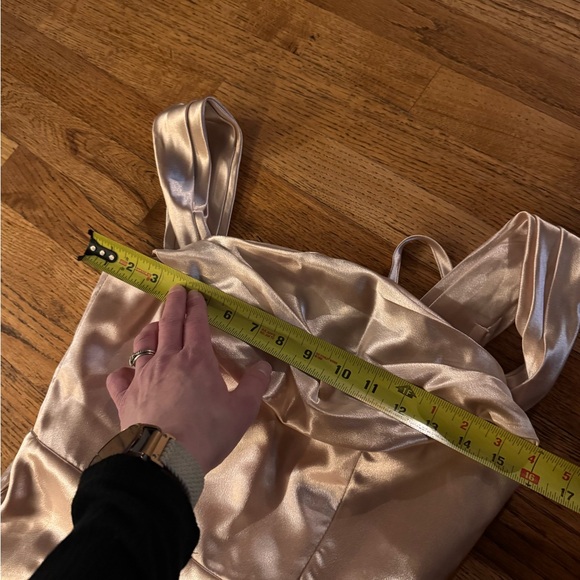 Chic Satin Maxi Dress in Soft Rose - Picture 12 of 12